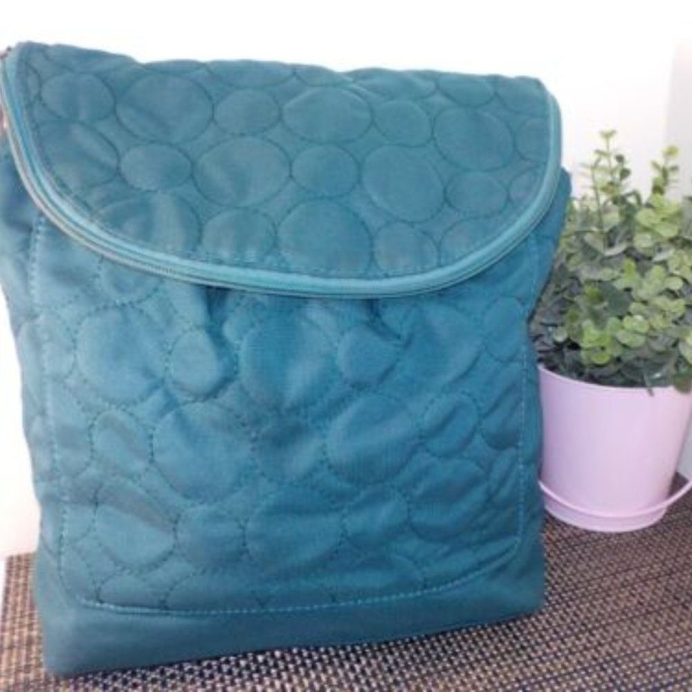 Thirty-One In Dark Teal Multi Pocket Large Women's Basic Day Backpack